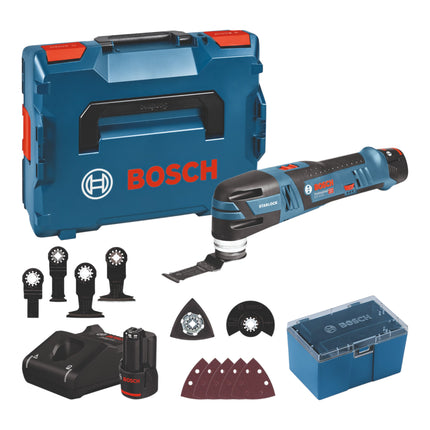Bosch GOP 12V 28 Professional Akku Multi Cutter 12 V 06018B5006 2x Akku 3 0 Ah Ladegeraet L Boxx 0 - toolbrothers