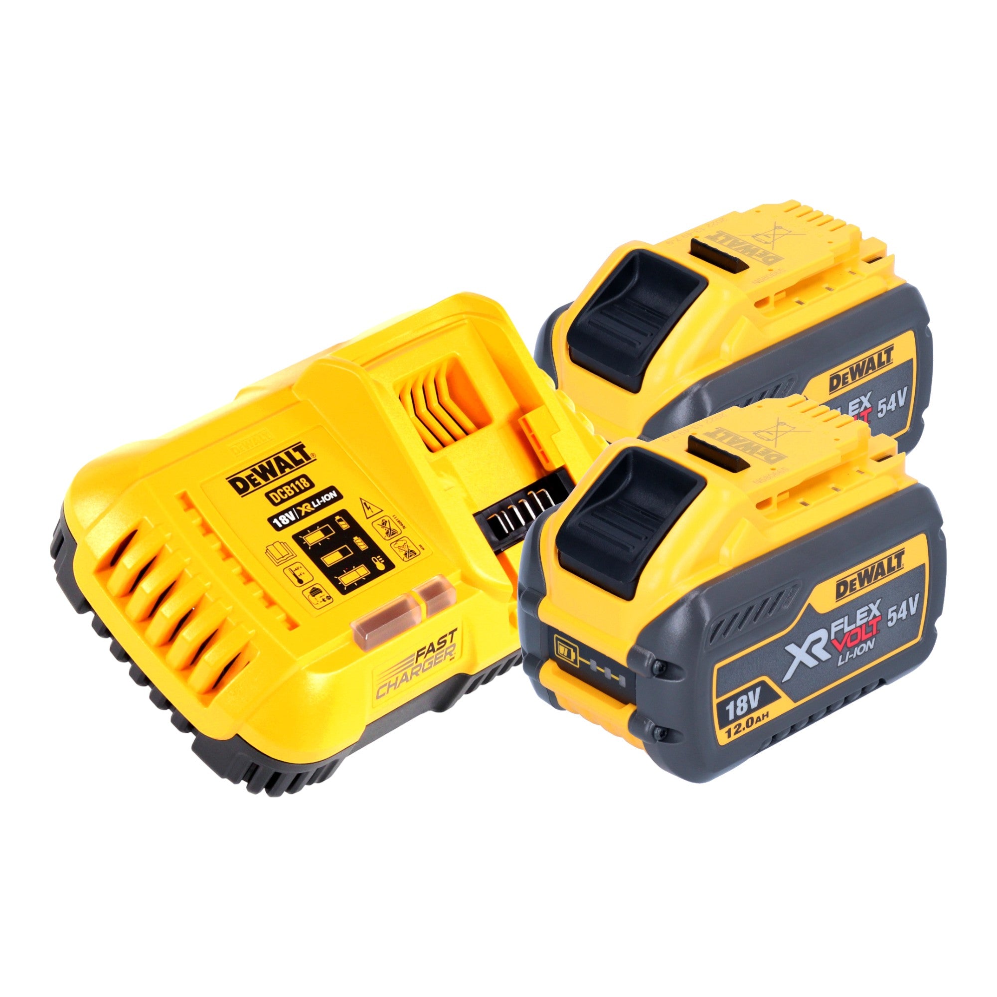 DeWalt DCMCS 575 Y2 Akku Kettensaege 54 V FlexVolt 50 cm Brushless 2x Akku 12 0 Ah Ladegeraet 2 - toolbrothers