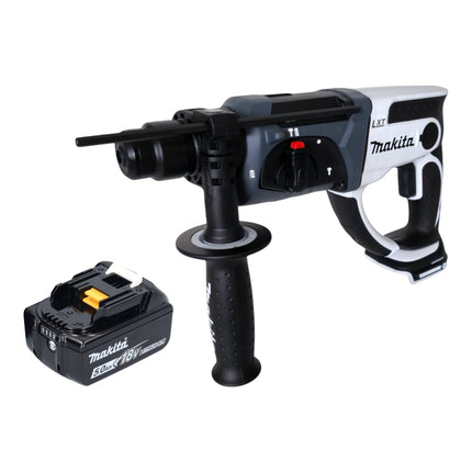 Makita DHR 202 T1W Akku Bohrhammer 18 V 20 mm 2 0 J weiss 1x Akku 5 0 Ah ohne Ladegeraet 0 - toolbrothers