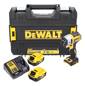 DeWalt DCF 887 P2T Akku Schlagschrauber 18 V 205 Nm 1/4" Brushless + 2x Akku 5,0 Ah + Ladegerät + TSTAK