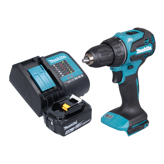 Makita DDF 490 SM1 Akku Bohrschrauber 18 V 65 Nm 1 2 Brushless 1x Akku 4 0 Ah Ladegeraet 0 - toolbrothers