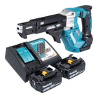 Makita DFR 552 RF Akku Magazinschrauber 18 V 25 55 mm Brushless 2x Akku 3 0 Ah Ladegeraet 0 - toolbrothers