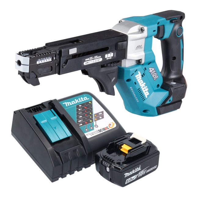 Makita DFR 552 RG1 Akku Magazinschrauber 18 V 25 55 mm Brushless 1x Akku 6 0 Ah Ladegeraet 0 - toolbrothers
