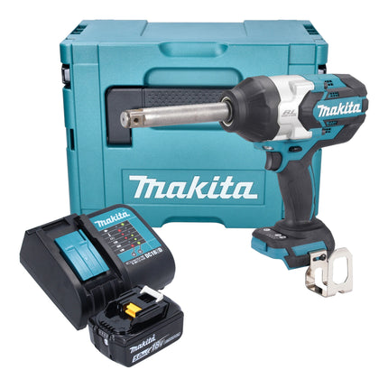 Makita DTW 1005 ST1J Akku Schlagschrauber 18 V 1360 Nm 3 4 Brushless 1x Akku 5 0 Ah Ladegeraet Makpac 0 - toolbrothers