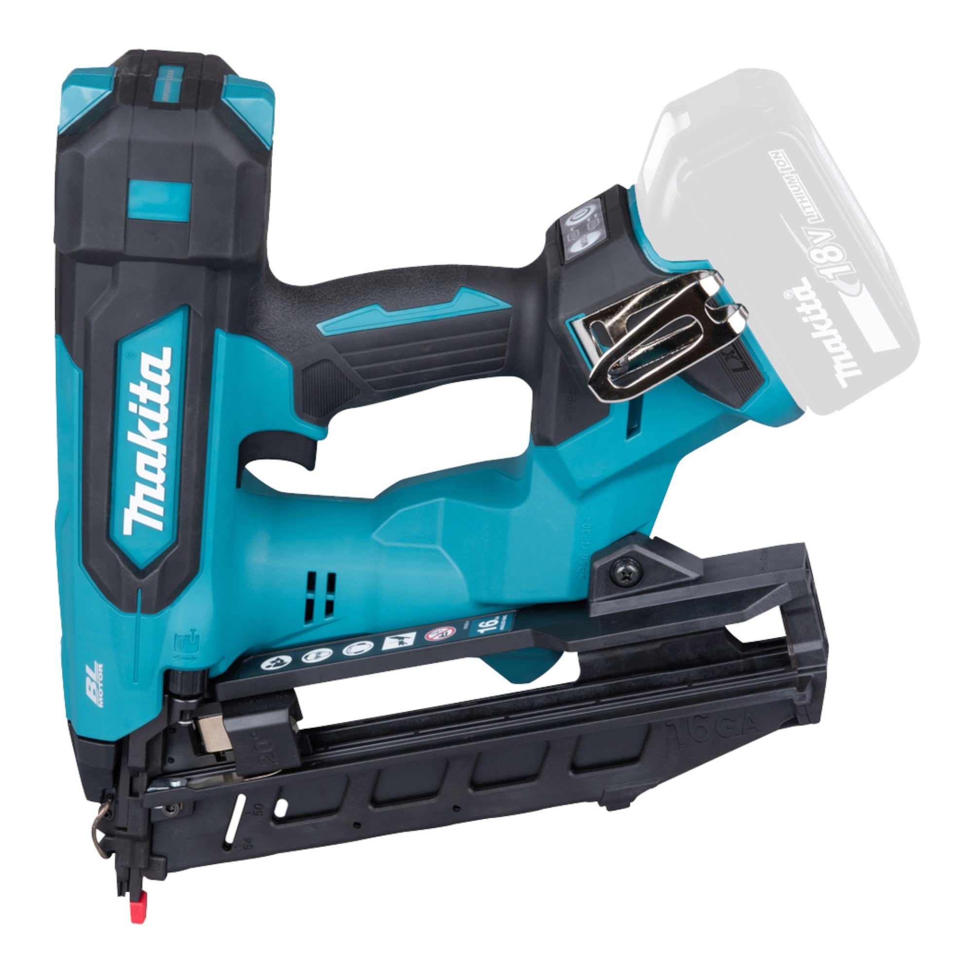 Makita DBN 610 F1J Akku Stauchkopfnagler 18 V 32 64 mm Brushless 1x Akku 3 0 Ah Makpac ohne Ladegeraet 1 - toolbrothers