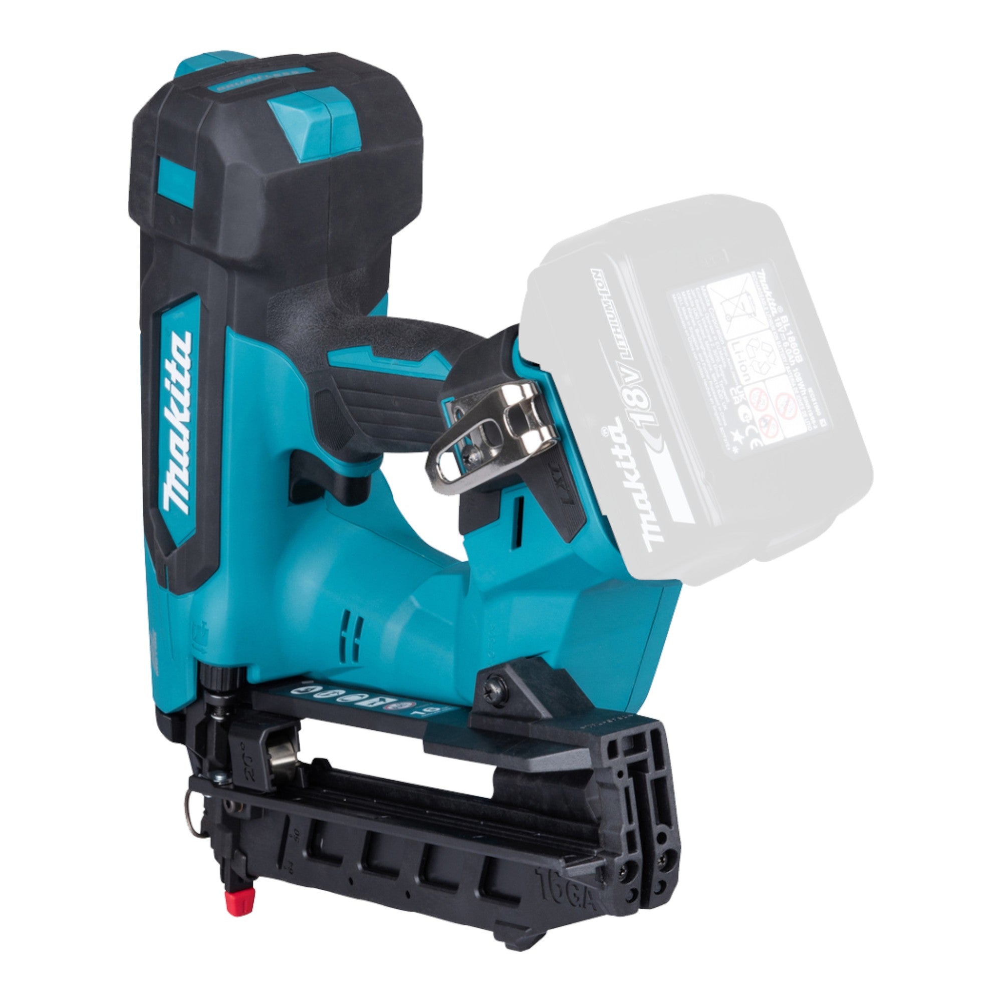 Makita DBN 610 RMJ Akku Stauchkopfnagler 18 V 32 64 mm Brushless 2x Akku 4 0 Ah Ladegeraet Makpac 4 - toolbrothers