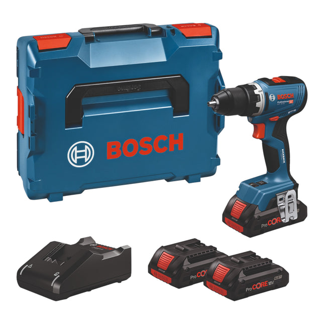 Bosch GSR 18V 65 Professional Akku Bohrschrauber 18 V 63 Nm 06019N3208 Brushless 3x ProCORE Akku 4 0 Ah Ladegeraet L Boxx 0 - toolbrothers