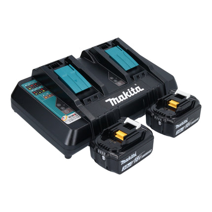 Makita DVC 560 PF2 Akku Staubsauger 36 V 2x 18 V 5 l Brushless 2x Akku 3 0 Ah Ladegeraet 2 - toolbrothers
