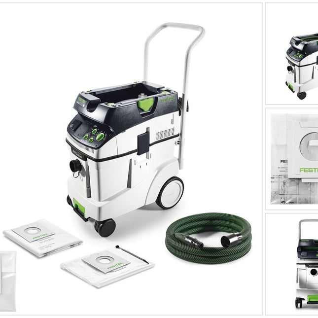 Festool CTM 48 E AC CLEANTEC Absaugmobil 48l Staubkl. M ( 574991 ) + Entsorgungssack ENS-CT - Toolbrothers