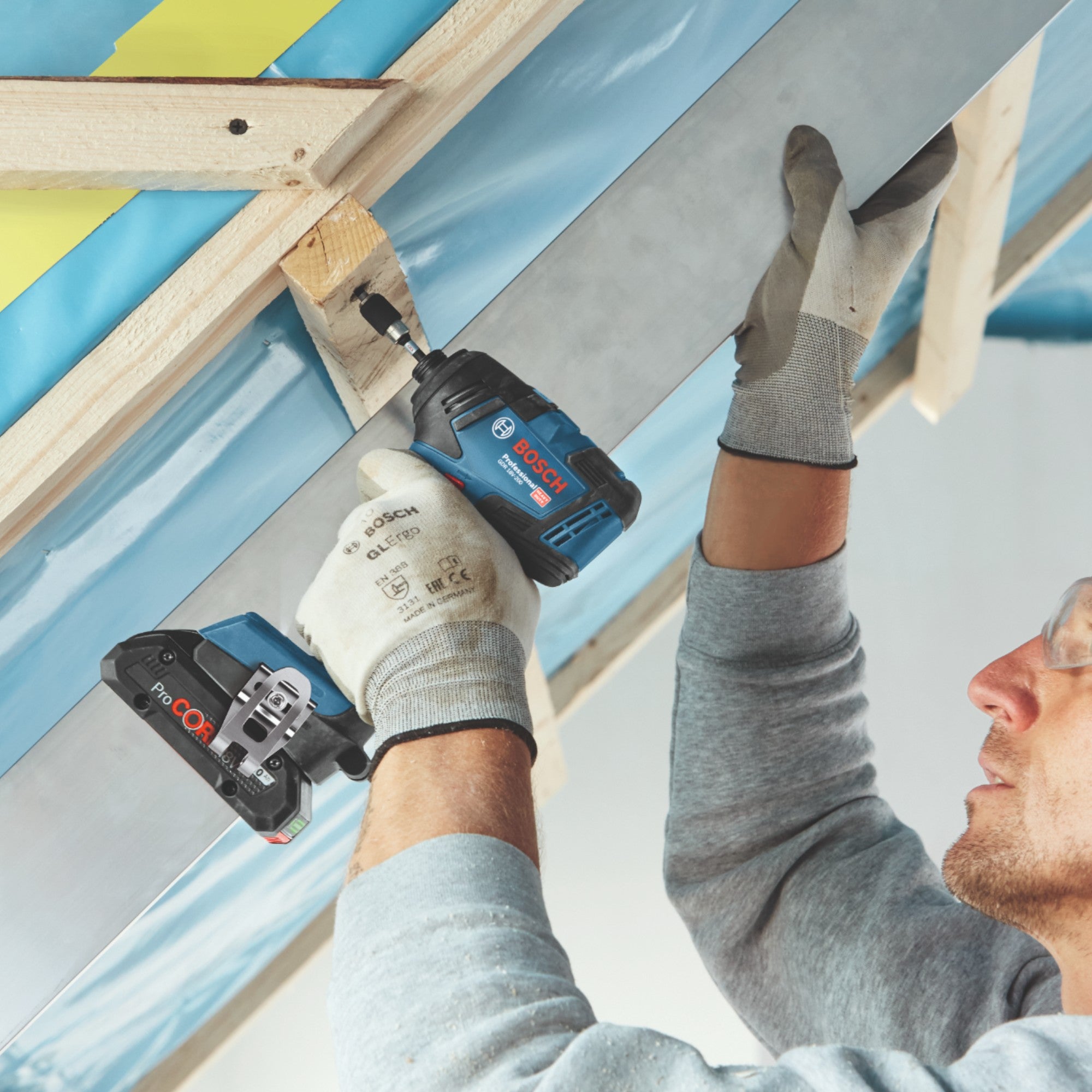 Bosch GDR 18V 200 Professional Akku Drehschlagschrauber 18 V 200 Nm Brushless 1x ProCORE Akku 4 0 Ah Ladegeraet 4 - toolbrothers