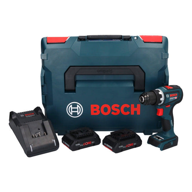 Bosch GSR 18V 90 C Professional Akku Bohrschrauber 18 V 64 Nm Brushless 06019K6005 2x ProCORE Akku 4 0 Ah Ladegeraet GCY 42 L Boxx 0 - toolbrothers