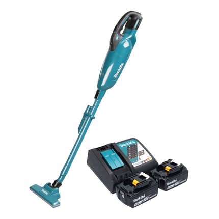 Makita DCL 283 FRT Akku Staubsauger 18 V 0 73 l Brushless 2x Akku 5 0 Ah Ladegeraet 0 - toolbrothers