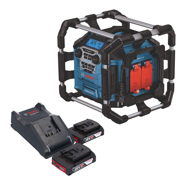 Bosch GPB 18V 5 C Professional Akku Radio 18 V Bluetooth 2x Akku 2 0 Ah Ladegeraet 0 - toolbrothers