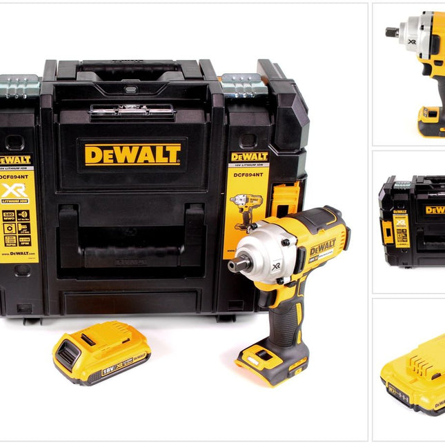 DeWalt DCF 894 NT Akku Schlagschrauber 18 V 447 Nm 1/2" Brushless + 1x Akku 2,0 Ah + TSTAK - ohne Ladegerät - Toolbrothers