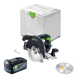 Festool HKC 55 KEB-Basic Akku Handkreissäge 18 V 160 mm Brushless + 1x Akku 5,0 Ah + Systainer - ohne Ladegerät