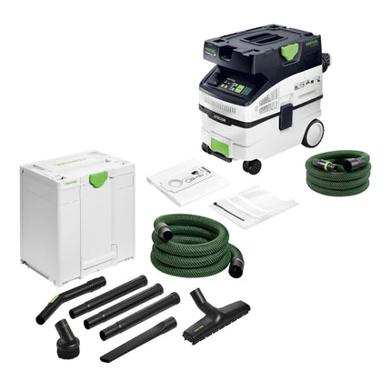Festool CTM MIDI I AC CLEANTEC Absaugmobil 1200 W 15 l Staubklasse M Handwerker Reinigungsset 0 - toolbrothers