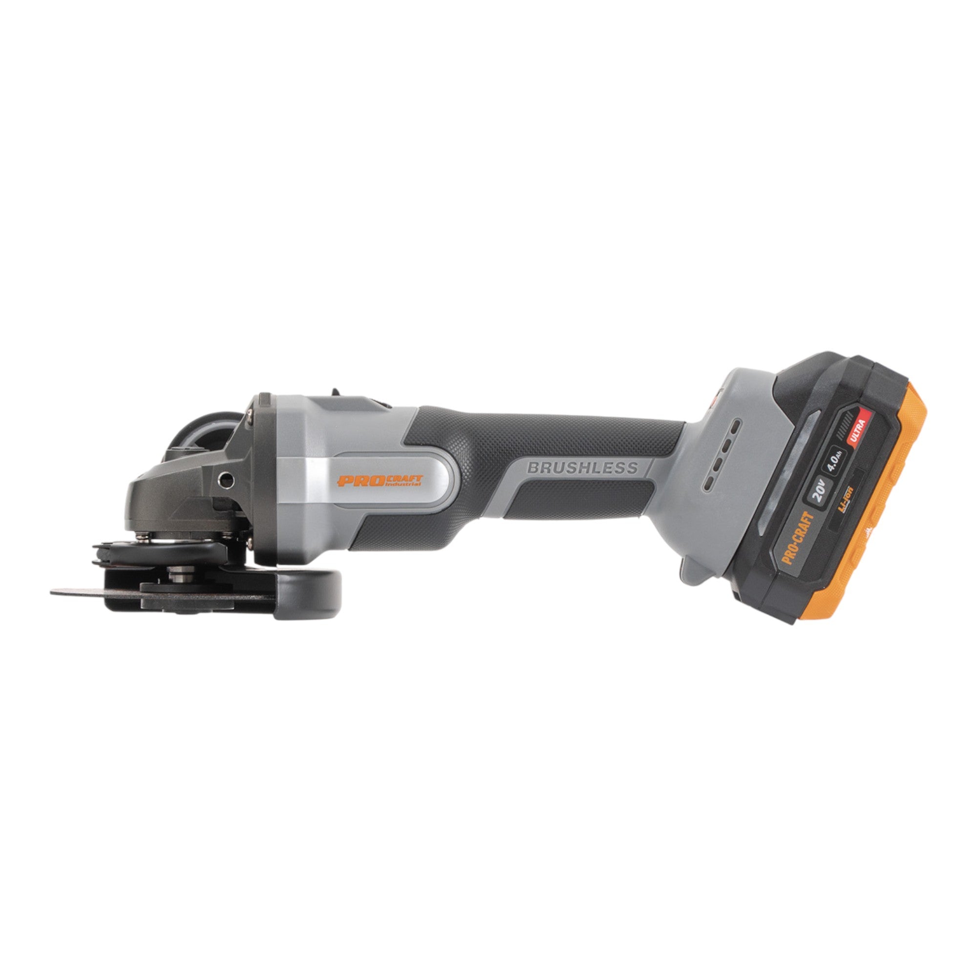 Procraft Industrial AG125A Akku Winkelschleifer 20 V 125 mm Brushless 1x Akku 4 0 Ah Ladegeraet Koffer 2 - toolbrothers