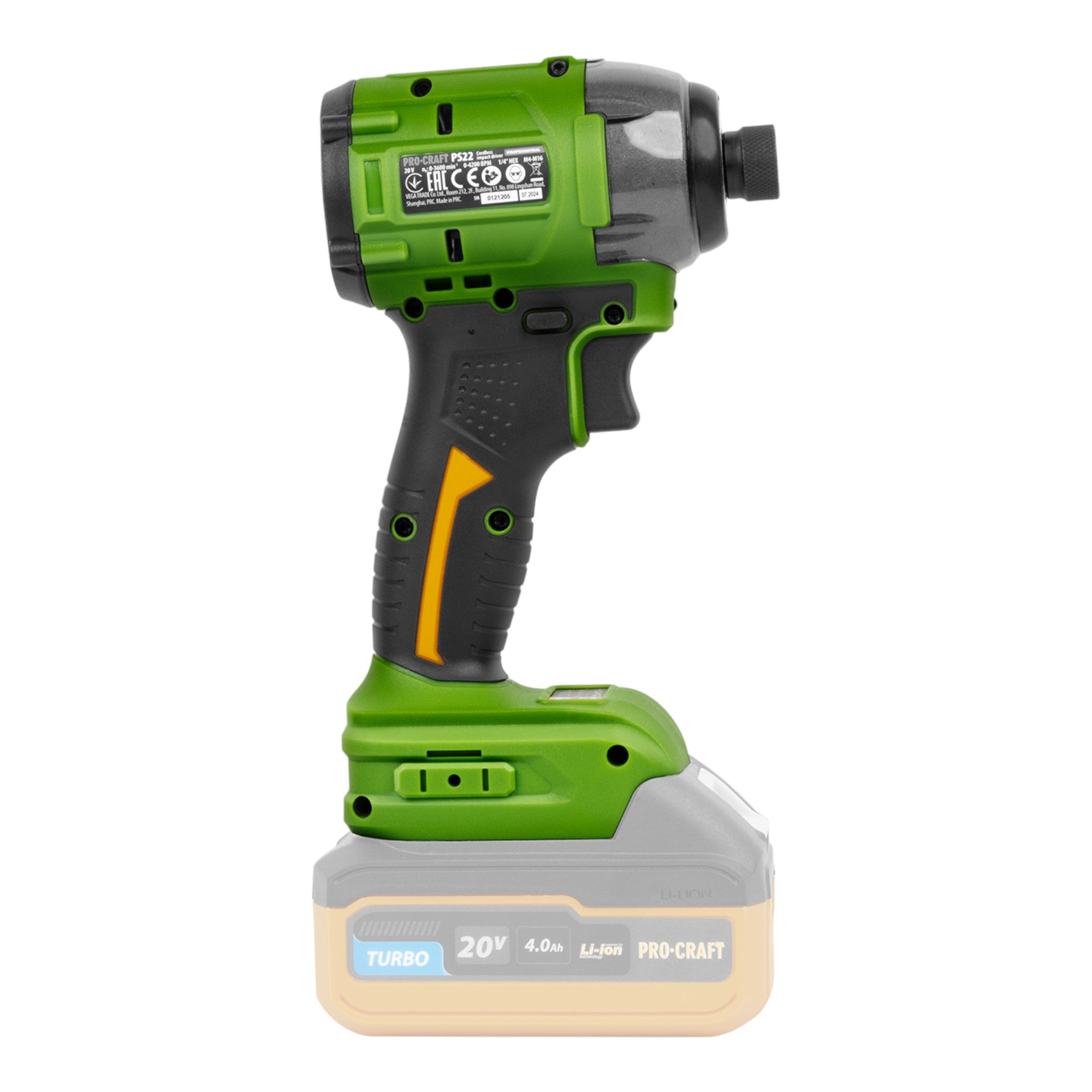 Procraft PS22bb Akku Schlagschrauber 20 V 230 Nm 1 4 Brushless Solo ohne Akku ohne Ladegeraet 3 - toolbrothers