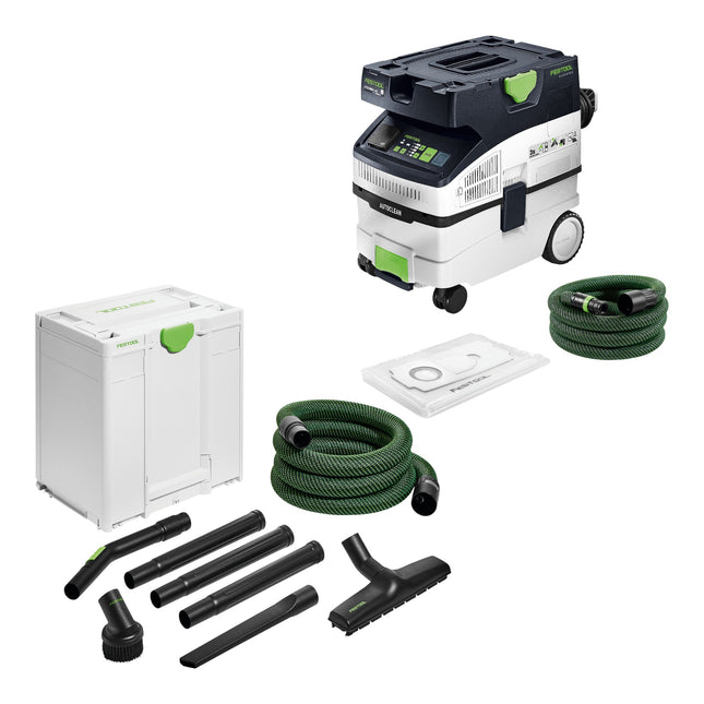 Festool CTH MIDI I AC CLEANTEC Absaugmobil 1200 W 15 l Staubklasse H Handwerker Reinigungsset 0 - toolbrothers