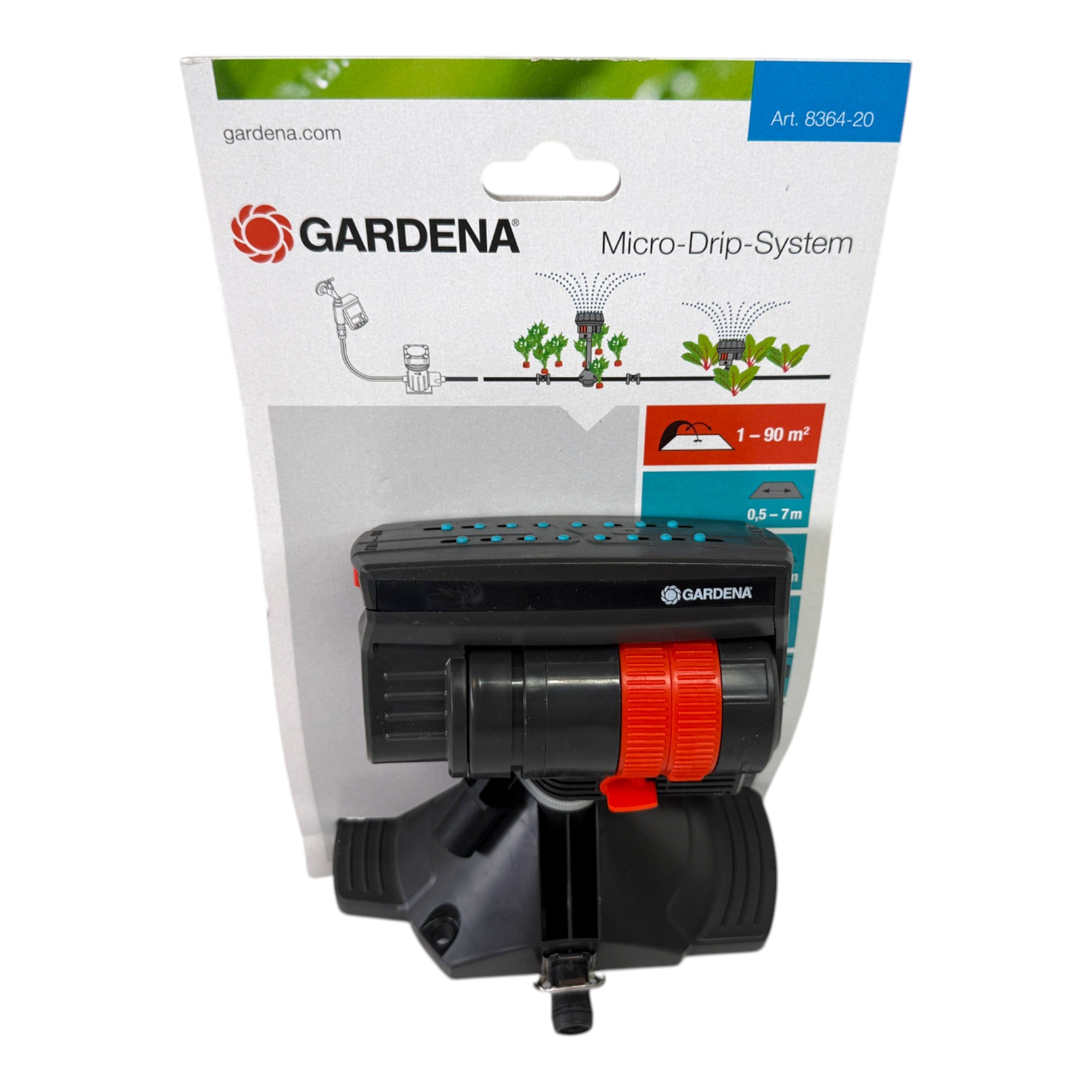Gardena OS 90 Micro Drip System Viereckregner 1 5 13 m Reichweite 08364 20  0 - toolbrothers