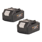Procraft 2x 20 4 Akku 20 V 4 0 Ah 4000 mAh Li ion mit Ladestandsanzeige 0 - toolbrothers