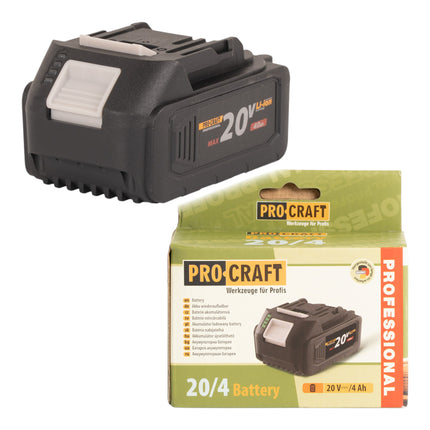 Procraft 2x 20 4 Akku 20 V 4 0 Ah 4000 mAh Li ion mit Ladestandsanzeige 1 - toolbrothers