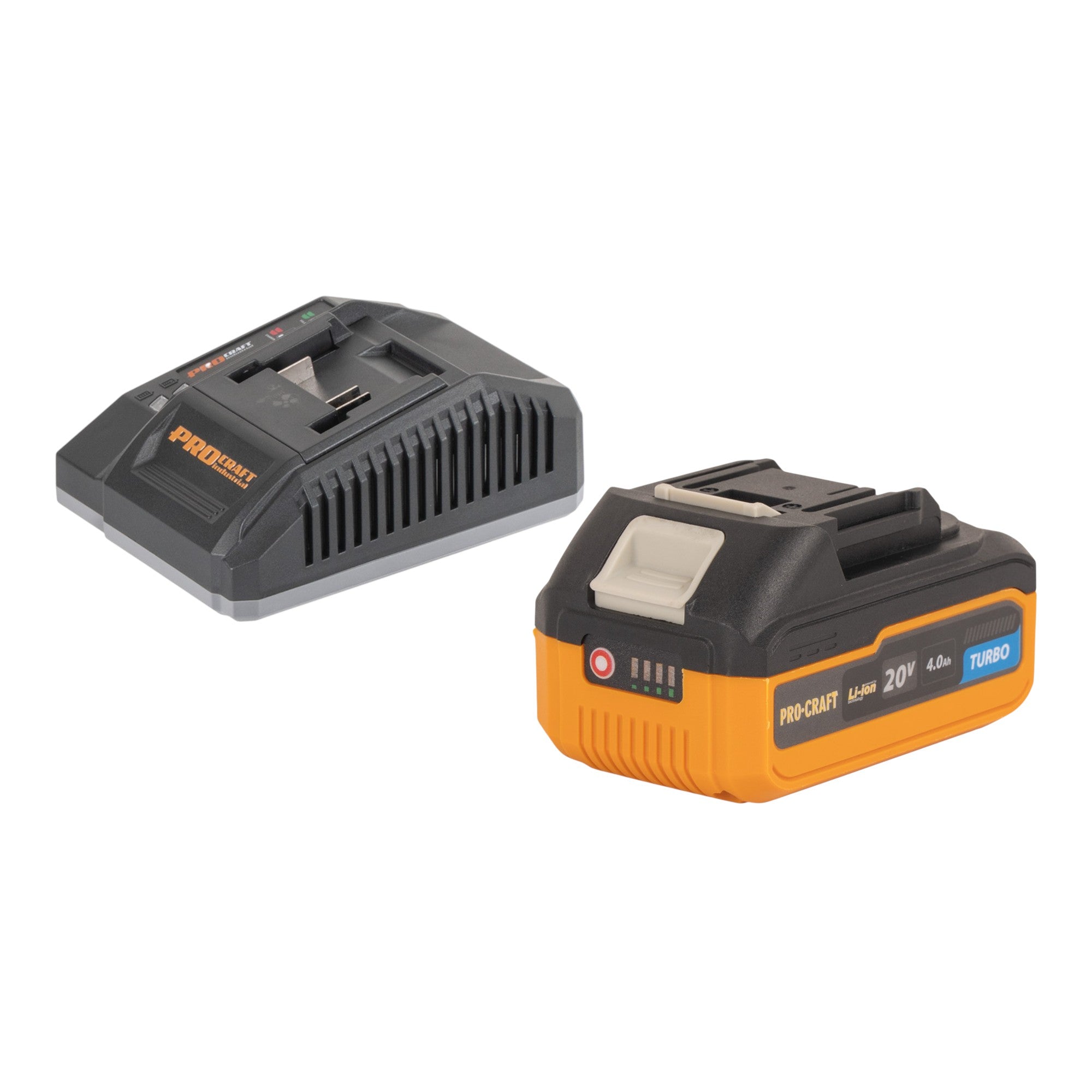 Procraft Starter Pack C20 4 Ladegeraet 20 V 4 A 1x 20 4 Turbo Akku 4 0 Ah 0 - toolbrothers