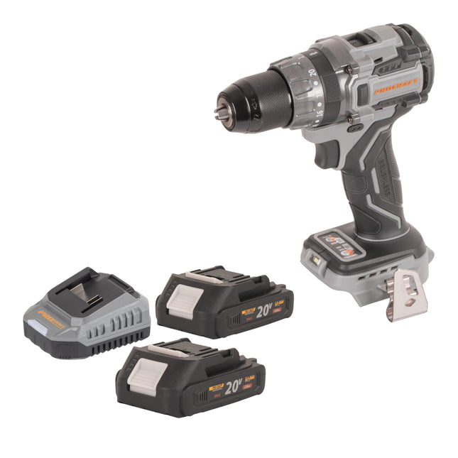 Procraft Industrial CD20Abb Akku Schlagbohrschrauber 20 V 85 Nm 2x Akku 2 0 Ah Ladegeraet 0 - toolbrothers