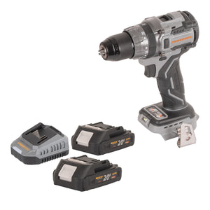 Procraft Industrial CD20Abb Akku Schlagbohrschrauber 20 V 85 Nm + 2x Akku 2,0 Ah + Ladegerät