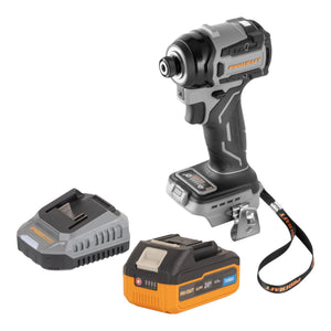 Procraft Industrial ID20Abb Akku Schlagschrauber 20 V 180 Nm 1/4" + 1x Akku 4,0 Ah + Ladegerät