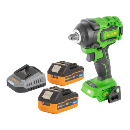 Procraft PWA18bb Akku Schlagschrauber 20 V 550 Nm 1 2 Brushless 2x Akku 4 0 Ah Ladegeraet 0 - toolbrothers