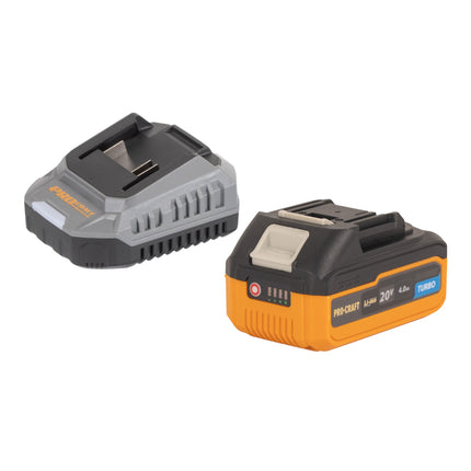 Procraft Industrial AG125Abb Akku Winkelschleifer 20 V 125 mm Brushless 1x Akku 4 0 Ah Ladegeraet 3 - toolbrothers