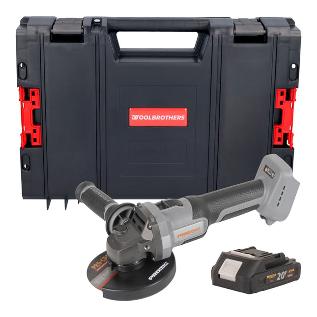 Procraft Industrial AG125Abb Akku Winkelschleifer 20 V 125 mm Brushless 1x Akku 2 0 Ah RHINO Toolcase ohne Ladegeraet 0 - toolbrothers