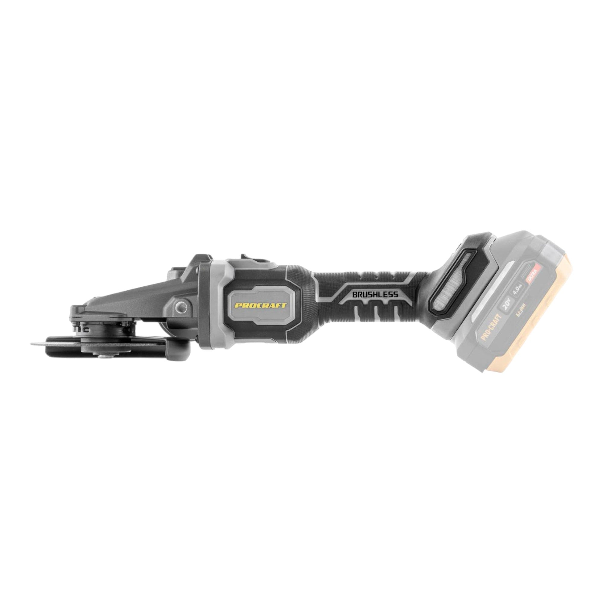 Procraft Industrial AG125Cbb Akku Flachkopf Winkelschleifer 20 V 125 mm Brushless 1x Akku 4 0 Ah Ladegeraet RHINO Toolcase 2 - toolbrothers