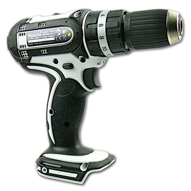 Makita BHP 452 18 V Li-ion Akku Schlagbohrschrauber weiss + 1x Makita BL1830 B Akku - Toolbrothers