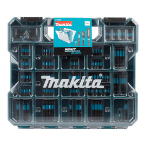 Makita Impact Black Bit Set 100 tlg. 25 / 50 mm ( E-24826 ) S2 Spezialstahl schlagfest PH / PZ / TX / TH / SL / Hex