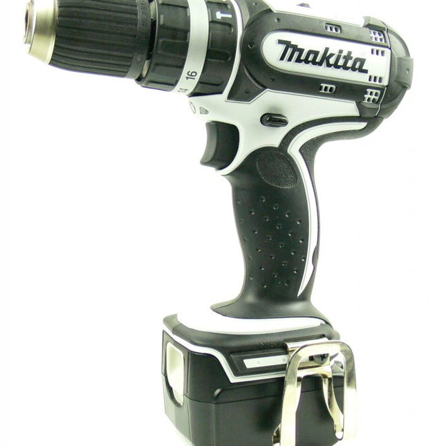 Makita BHP 452 18 V Li-ion Akku Schlagbohrschrauber weiß + Makita Akku BL1830 B+ DC18RC + Alu Koffer - Toolbrothers