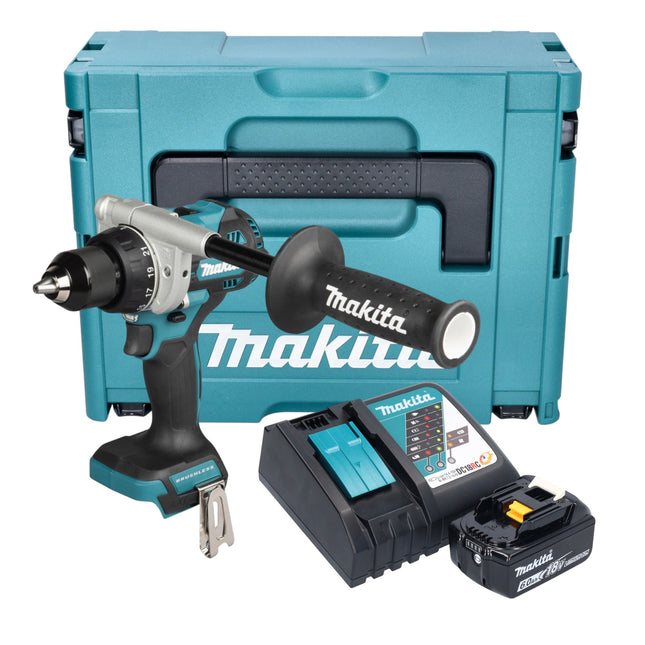Makita DDF 492 RG1J Akku Bohrschrauber 18 V 141 Nm Brushless 1x Akku 6 0 Ah Ladegeraet Makpac 0 - toolbrothers