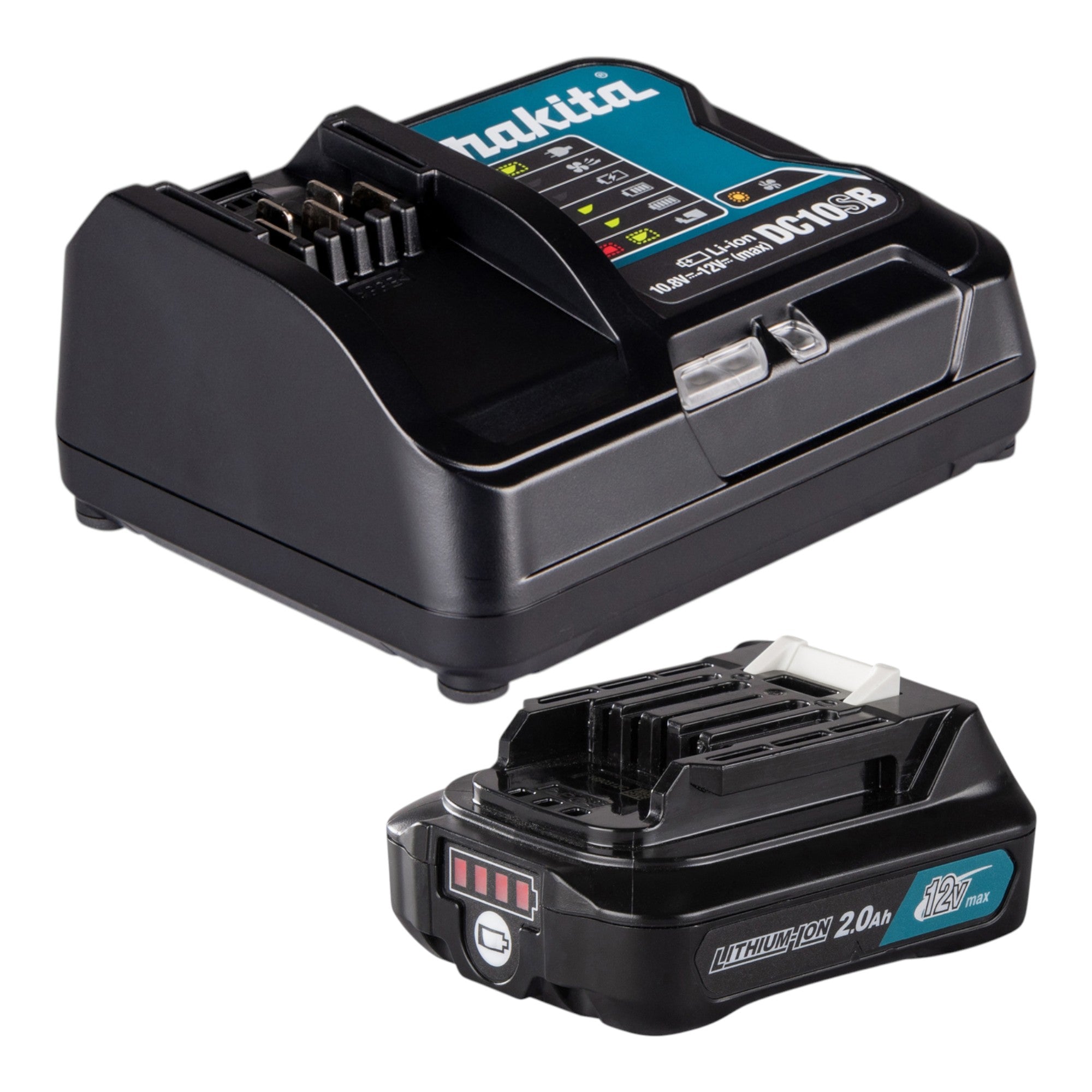 Makita ML 107 DSA1 Akku Lampe 12 V max 200 lm LED 1x Akku 2 0 Ah Ladegeraet 2 - toolbrothers