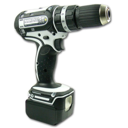 Makita BHP 452 18 V Li-ion Akku Schlagbohrschrauber weiß + 1x DT Akku 3,0 Ah + DC18RC + Alu Koffer - Toolbrothers