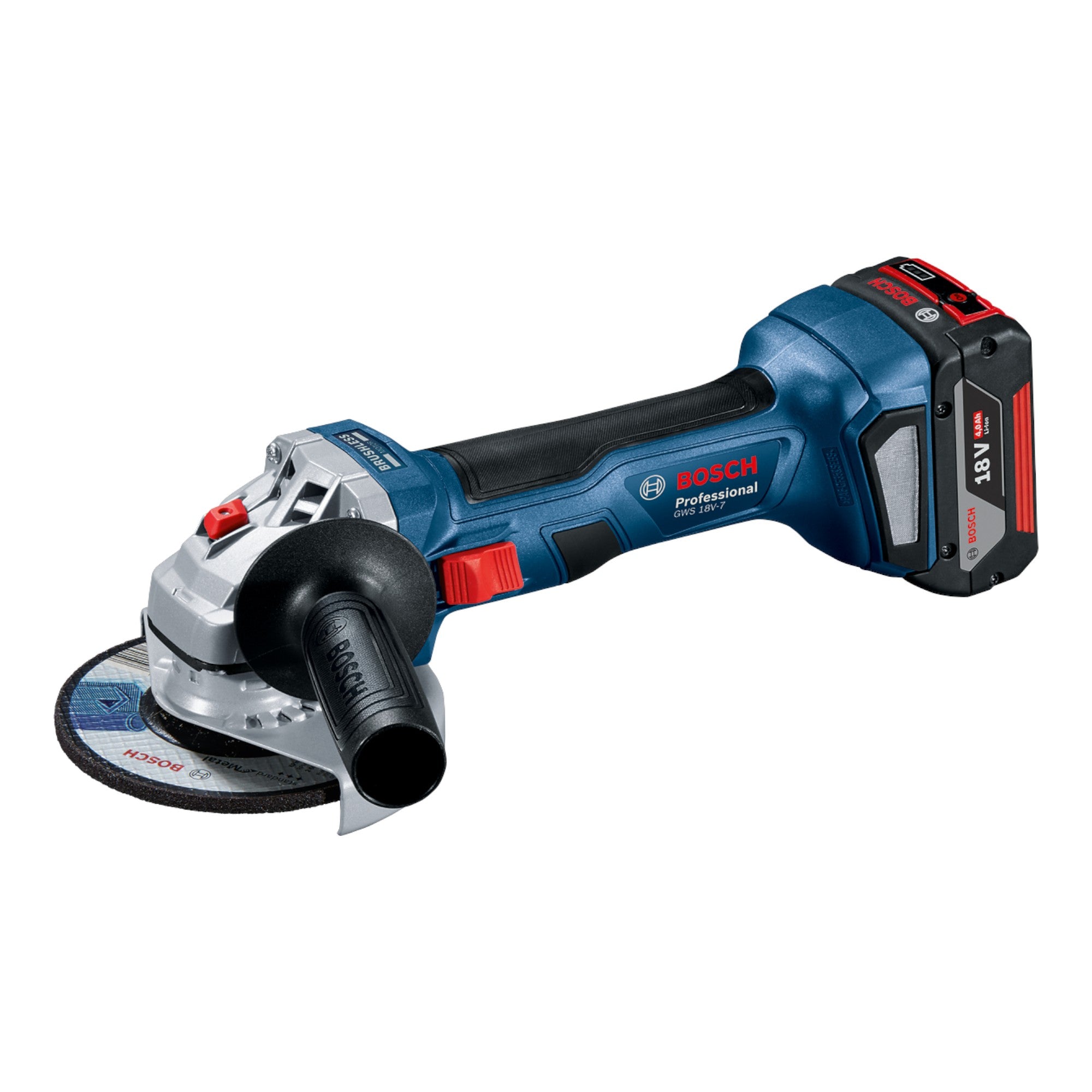 Bosch GWS 18V 7 Professional Akku Winkelschleifer 18 V 115 mm 06019H9004 Brushless L Boxx ohne Akku ohne Ladegeraet 1 - toolbrothers