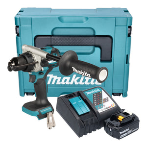 Makita DHP 492 RM1J Akku Schlagbohrschrauber 18 V 141 Nm Brushless + 1x Akku 4,0 Ah + Ladegerät + Makpac