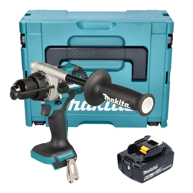 Makita DHP 492 G1J Akku Schlagbohrschrauber 18 V 141 Nm Brushless 1x Akku 6 0 Ah Makpac ohne Ladegeraet 0 - toolbrothers
