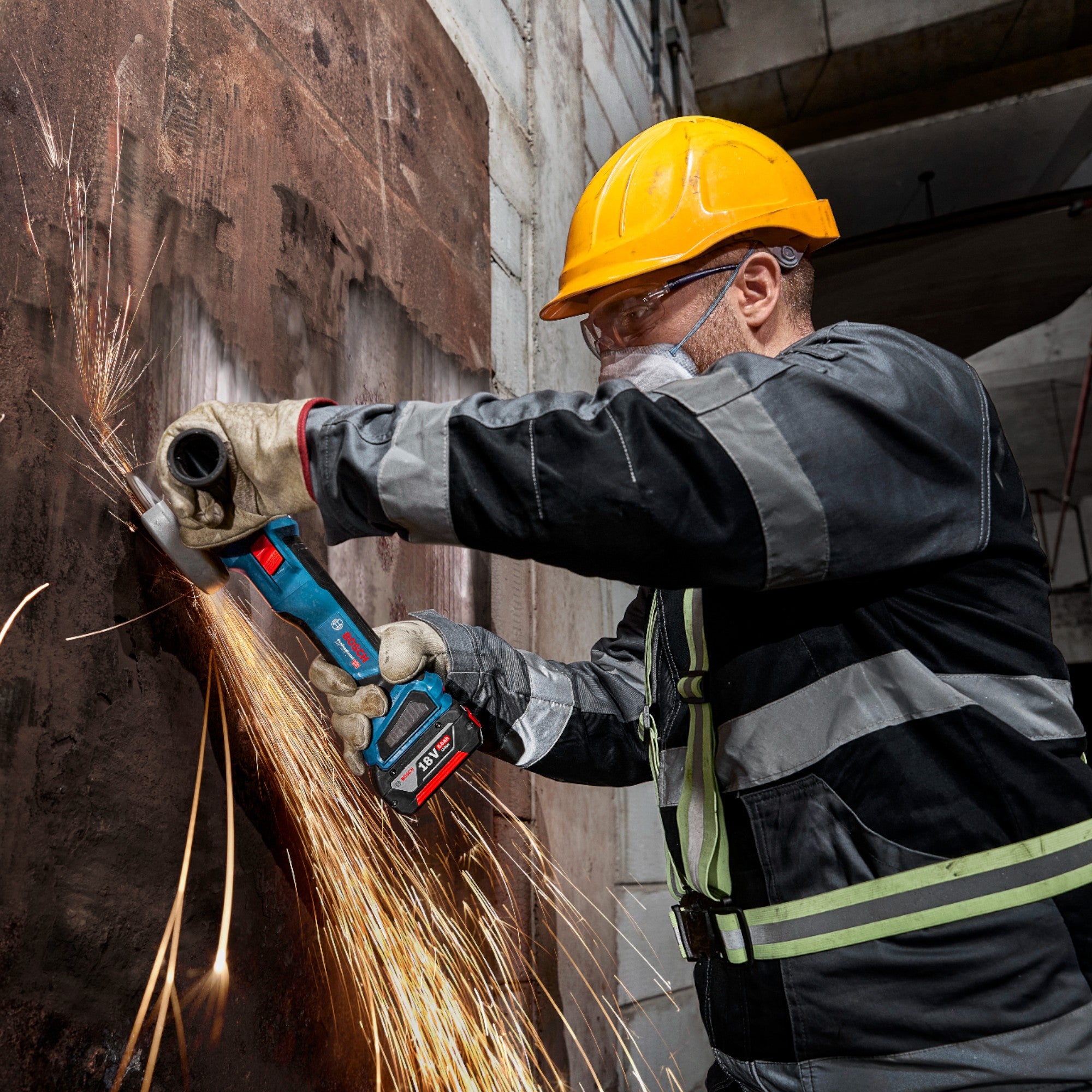 Bosch GWS 18V 11 Professional Akku Winkelschleifer 18 V 125 mm 2x ProCORE Akku 4 0 Ah Ladegeraet 3 - toolbrothers