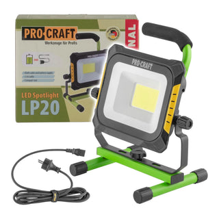 Procraft LP20 Akku LED Strahler 20 V IP 20 Solo ohne Akku ohne Ladegeraet 0 - toolbrothers