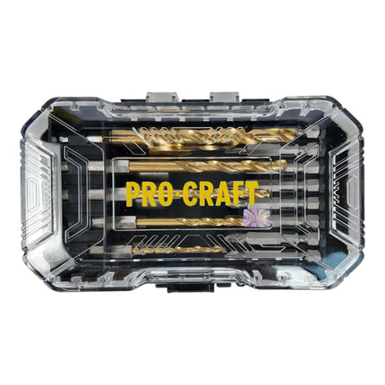 Procraft DBS 18 Bit und Bohrer Set 18 teilig S2 Stahl Phillips Pozidriv Torx 2 - toolbrothers