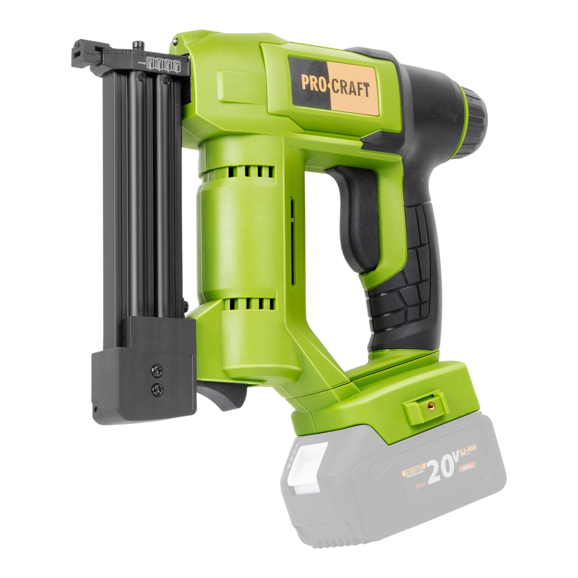Procraft PEH20 Akku Tacker 20 V 15 32 mm 1x Akku 4 0 Ah Ladegeraet 2 - toolbrothers