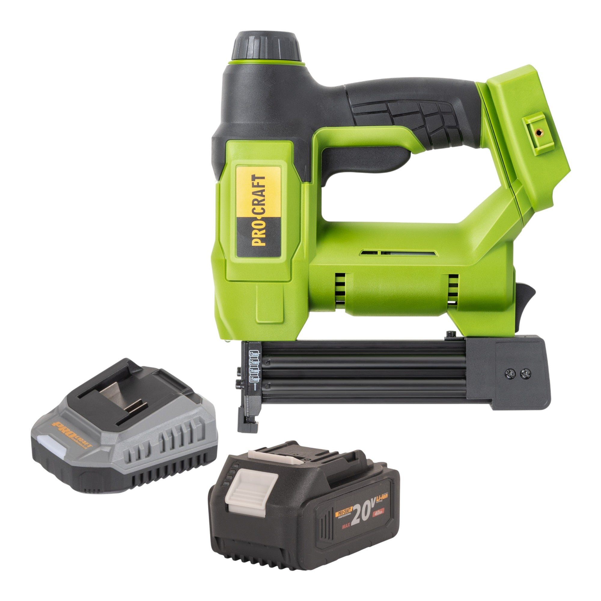 Procraft PEH20 Akku Tacker 20 V 15 32 mm 1x Akku 4 0 Ah Ladegeraet 0 - toolbrothers