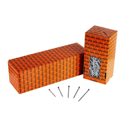 HECO UNIX-top Dielenschraube 4,0 x 70 mm 1000 Stk. Torx T-15 Linsensenkkopf Vollgewinde verzinkt A2K ( 2x 46504 ) - Toolbrothers