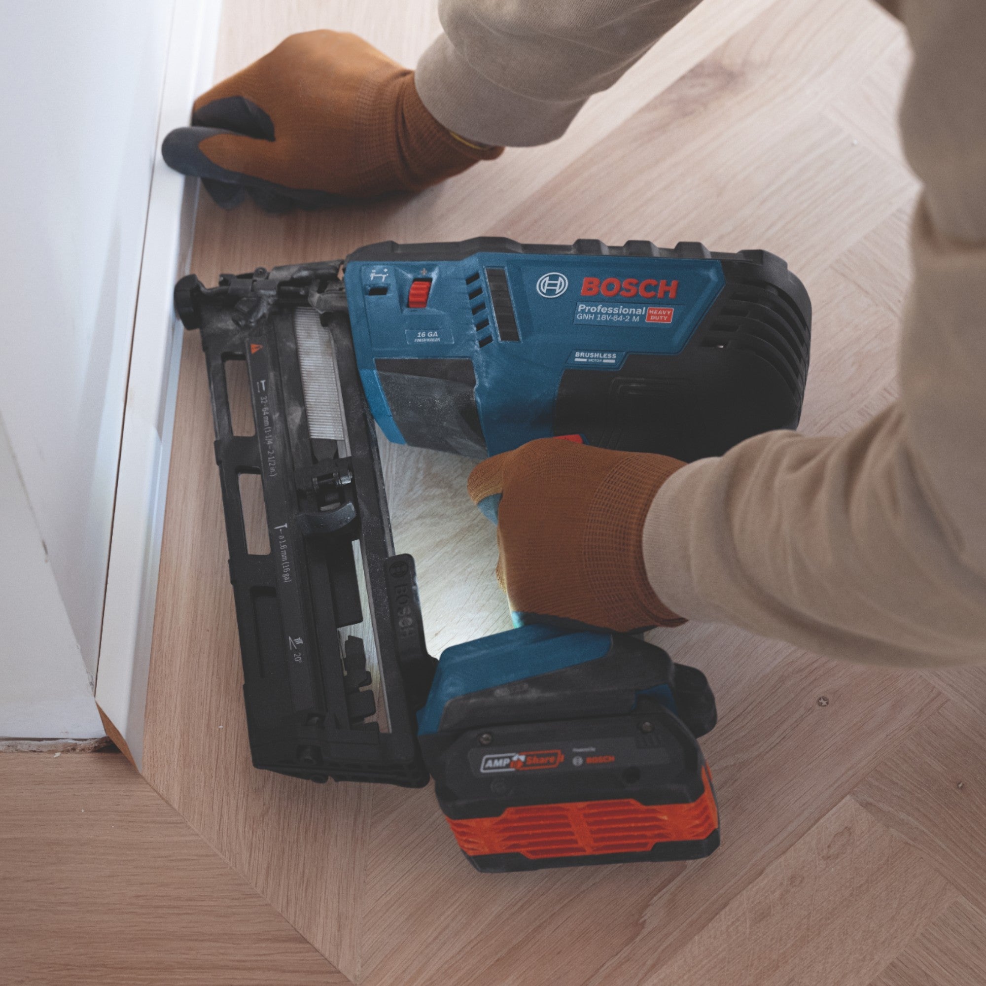 Bosch GNH 18V 64 2 M Professional Akku Holznagler 18 V 1 6 x 32 64 mm 2x Akku 5 0 Ah Ladegeraet 4 - toolbrothers